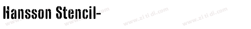 Hansson Stencil字体转换